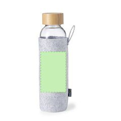 Bidón Cristal 500ml con Funda RPET | En la funda | 50 x 80