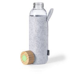 Bidón Cristal 500ml con Funda RPET | En el tapón | 15 x 15