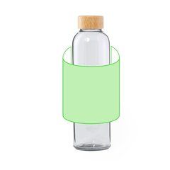Bidón de Cristal 500ml con tapón Bambú | Alrededor del bidón | 100 x 100