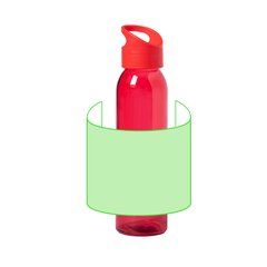 Bidón de Cristal BPA Free 470ml | Alrededor del bidón | 125 x 120
