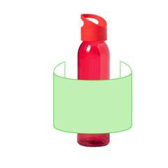 Bidón de Cristal BPA Free 470ml | Alrededor del bidón | 165 x 120