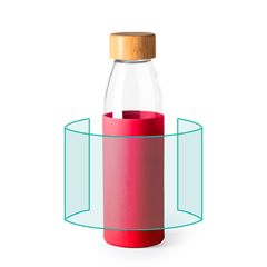 Bidón de cristal con funda y tapón de bambú | ZONA3 | 150 x 80