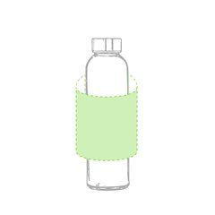 Bidón Cristal Sublimación conTapón Inox | Alrededor del bidón | 100 x 100