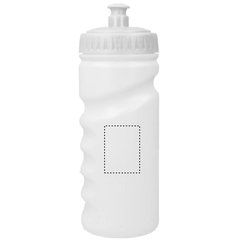 Bidón deportivo en PE con empuñadura de 500ml | Lateral Derecho | 30 x 40