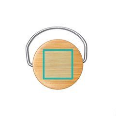 Bidón doble pared con tapa de bambú | ZONA3 | 40 x 40