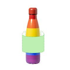Bidón Inoxidable Multicolor 790 ml | Alrededor del bidón | 125 x 80