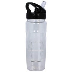 Bidón de plástico sin BPA personalizado con pajita (500 ml) | BACK DOWN | 30 x 60