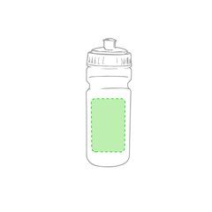 Bidón de plástico personalizado de colores en PE (500 ml) | Lado Izquierdo | 50 x 70