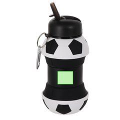 Bidón plegable 550ml con diseño balón de futbol | Area 3 | 30 x 25