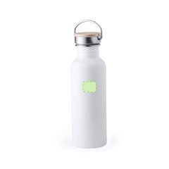 Bidón Retro 800ml Acero Inoxidable | En el frente | 25 x 20