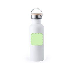 Bidón Retro 800ml Acero Inoxidable | En el frente | 70 x 70