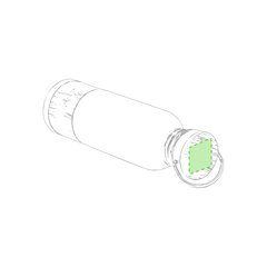 Bidón Retro 800ml Inox y Bambú | En el tapón | 40 x 40