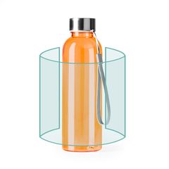 Bidón RPET 600 ml con cuerpo translúcido | ZONA1 | 150 x 125
