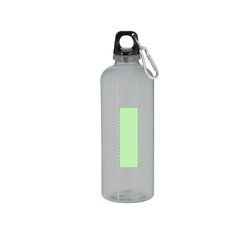Bidón RPET 630ml translucido con mosquetón | Area 2 | 25 x 80
