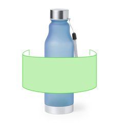 Bidón RPET con Cordón 600ml | Alrededor del bidón | 190 x 80