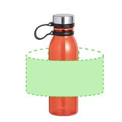 Bidón RPET Translúcido 830ml con agarre | Area 1 | 210 x 120