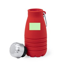 Bidón Silicona Plegable 550ml | En el frontal | 20 x 30