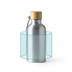 Bidón con tapón de bambú y mosquetón | ZONA2 | 180 x 80