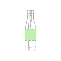 Bidón Térmico 48h Frío 500ml | Alrededor del bidón | 125 x 80
