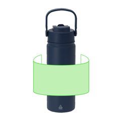 Bidón térmico 550 ml de acero reciclado hermético | Area 9 | 200 x 80