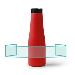 Bidón térmico de 600 ml y tapón pulsador | ZONA2 | 230 x 50