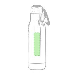 Bidón Térmico Inoxidable 830ml | Centrado en el cuerpo | 25 x 100