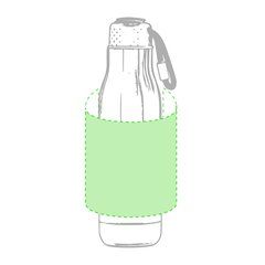 Bidón Térmico Inoxidable 830ml | A lo largo del cuerpo | 170 x 120