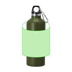 Bidón térmico mate 500ml de doble pared y mosquetón | Area 6 | 100 x 100