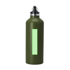 Bidón térmico mate 500ml de doble pared y mosquetón | Area 9 | 20 x 100