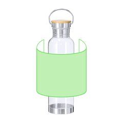 Bidón transparente RPET reciclado y base de acero | Area 9 | 160 x 120