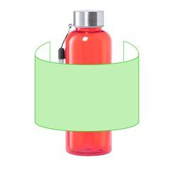 Bidón Tritán 500ml con Tapón y Cordón | Alrededor del bidón | 165 x 120