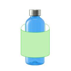 Bidón Tritán 600ml Transparente | Alrededor del bidón | 125 x 120