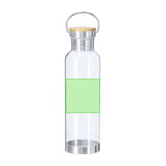 Bidón transparente RPET reciclado y base de acero | Area 6 | 70 x 70