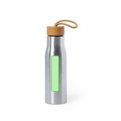 Bidón Acero Inoxidable 600ml | Lateral bidón Centrado | 20 x 100