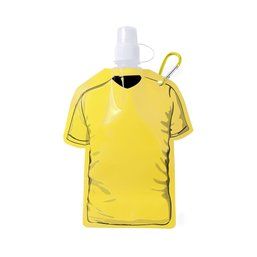 Bidón flexible de plástico forma de camiseta (500 ml) Amarillo