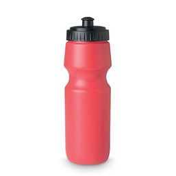 Bidón personalizado sólido de plástico sin BPA (700 ml) Rojo