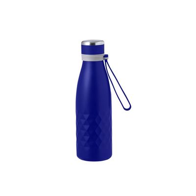 Bidón Térmico 550ml Asa Silicona Azul