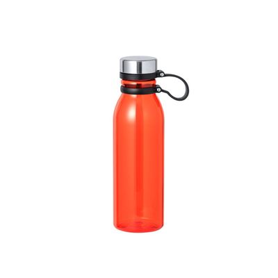 Bidón RPET Translúcido 830ml con agarre Roj