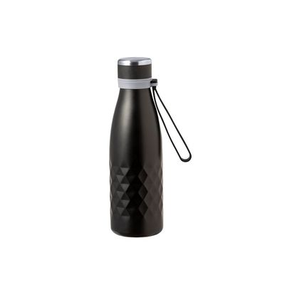 Bidón Térmico 550ml Asa Silicona Neg