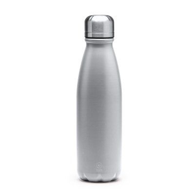 Bidón de 550 ml y tapón antigoteo Plata Talla Única Adulto