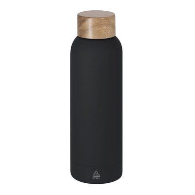 Bidón 700ml de acero reciclado y acabado gomoso Neg