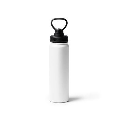 Bidón 750ml de acero con doble pared y asa Blanco Talla Única Adulto