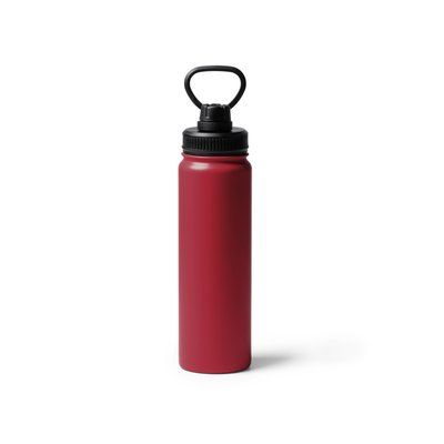 Bidón 750ml de acero con doble pared y asa Rojo