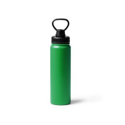 Bidón 750ml de acero con doble pared y asa Verde Helecho