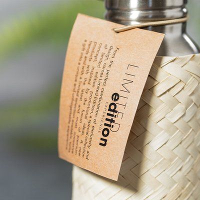 Bidón Acero Inox. 600ml y Bambú