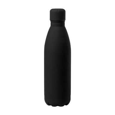 Bidón Acero Inox. 790ml Tacto Goma Neg