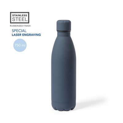 Bidón Acero Inox. 790ml Tacto Goma
