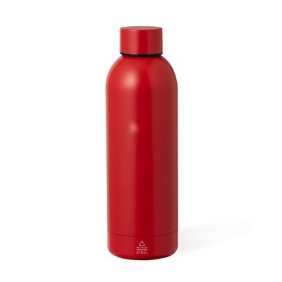 Bidón Acero Inox Mate 500ml Térmico Roj