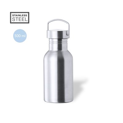 Bidón Acero Inoxidable Retro 500ml