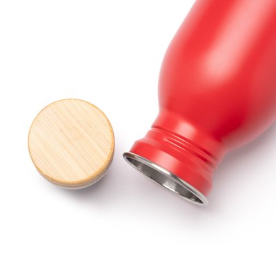 Bidón de acero reciclado con tapón de bambú